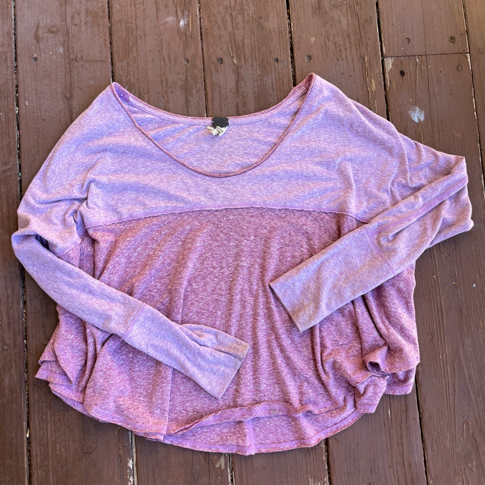 We The Free Purple Long Sleeve Top